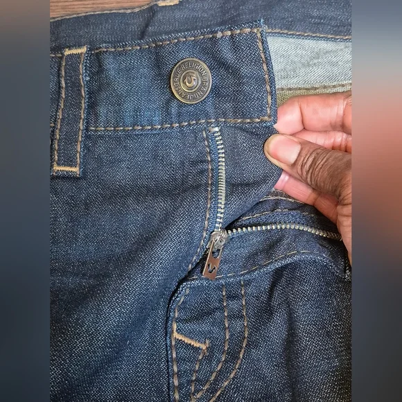 True Religion Ricky Big T Men's Blue Jeans - Picture 6 of 13